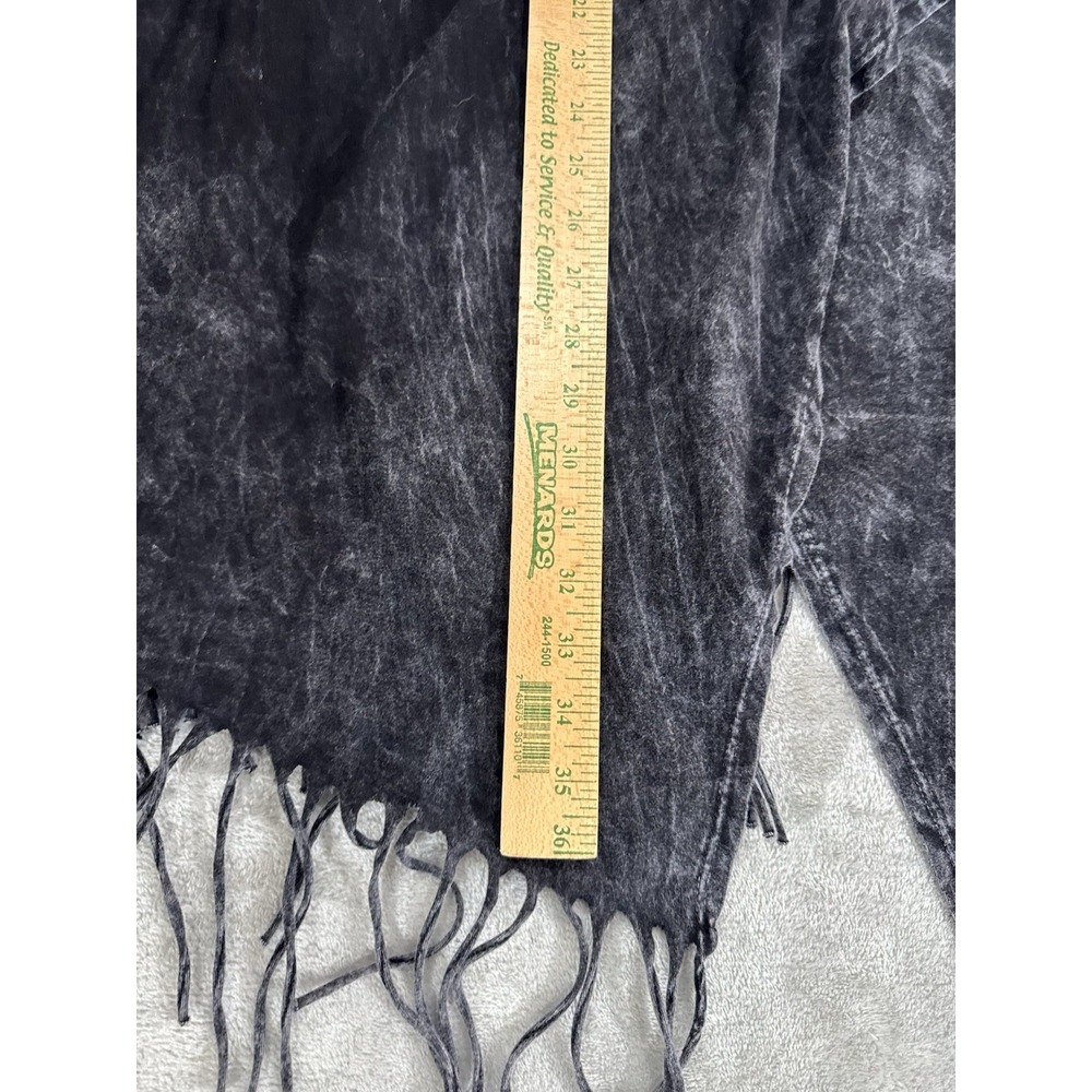 Vocal Cardigan Womens XL Black Dark Fairy Avant Garde Whimsigoth Fringe - Picture 8 of 15